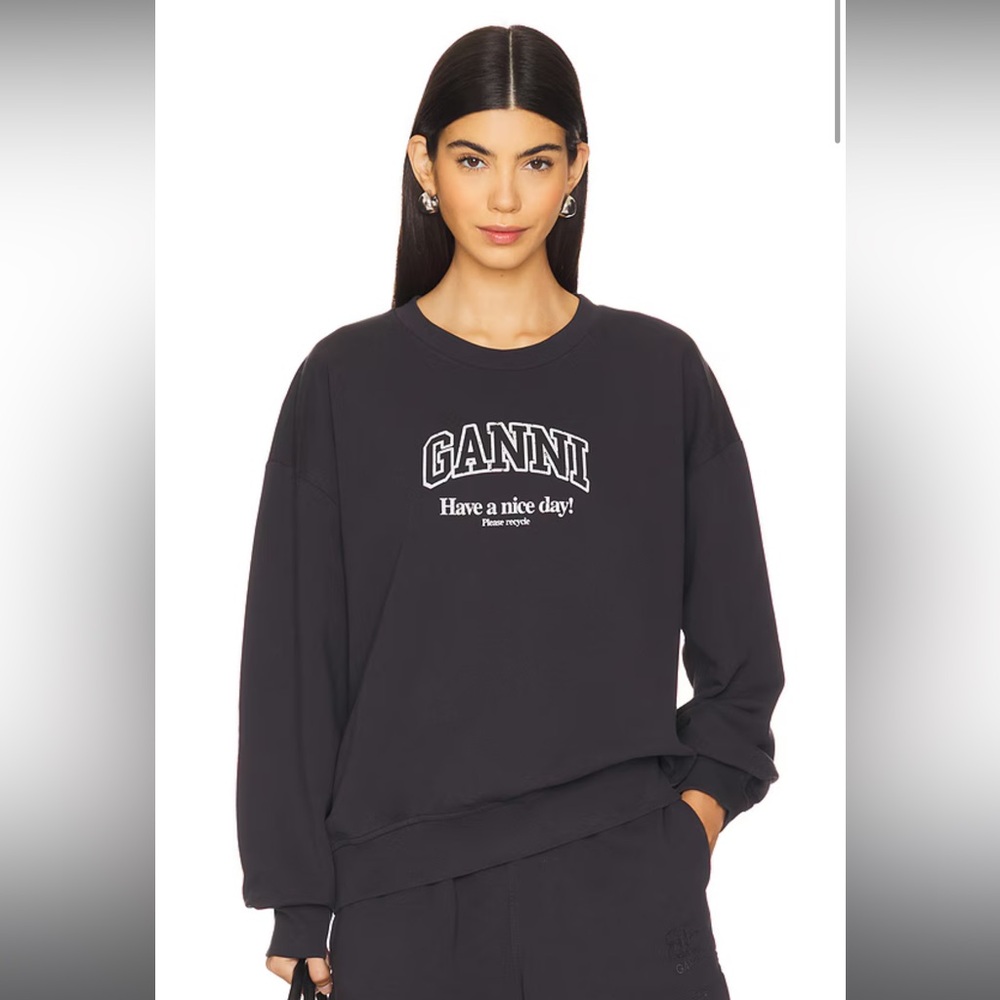 Ganni Sweatshirt - Have a nice day!